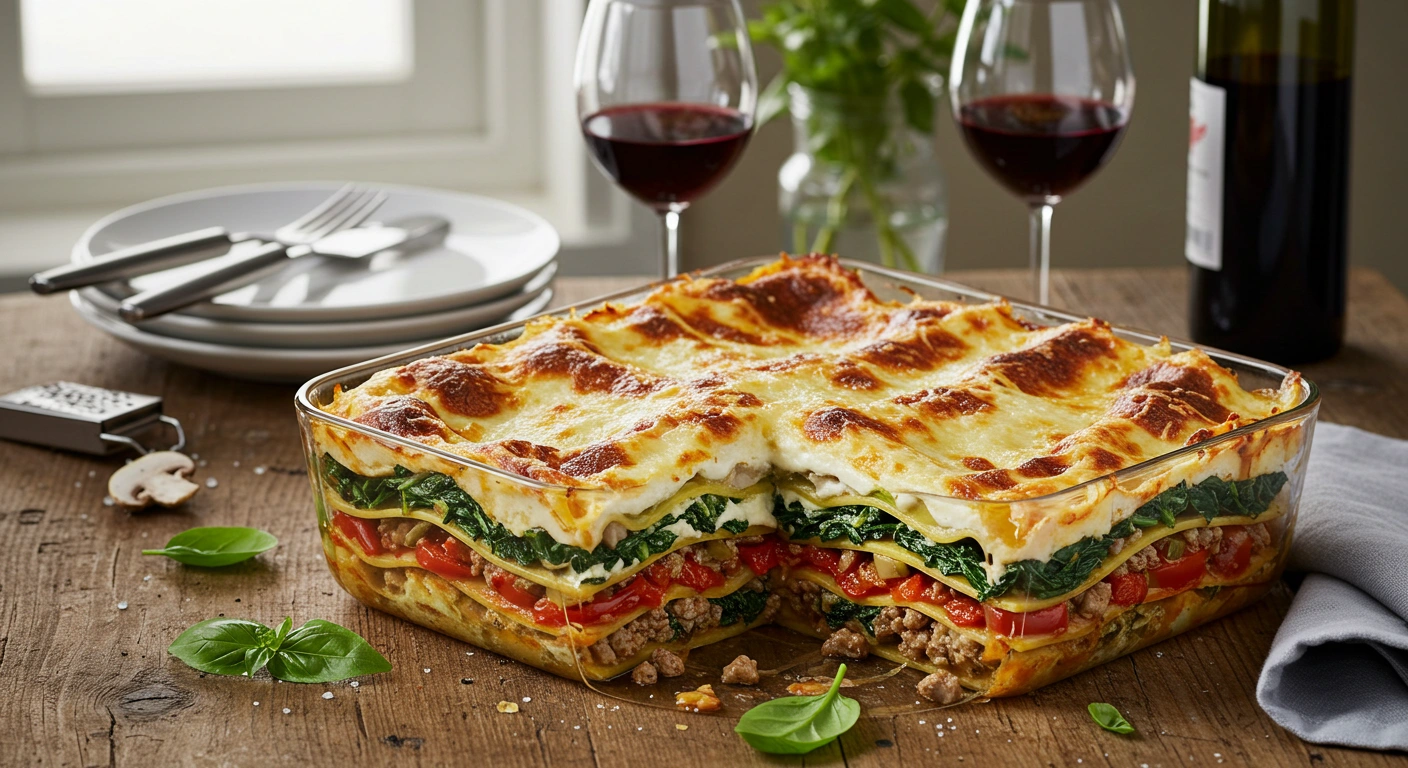Best Homemade Vegetarian Lasagna